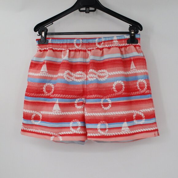 chubbies‎ swim trunks Men's Medium Drawstring striped mesh lined sailing boats - Picture 1 of 14